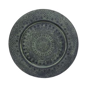 Hot Selling <b>Wall</b> Decoration Metal Grey Patina Luxury <b>Wall</b> Hanging <b>Plate</b> For Home & Wedding decor Handmade Customized - Product Image 1