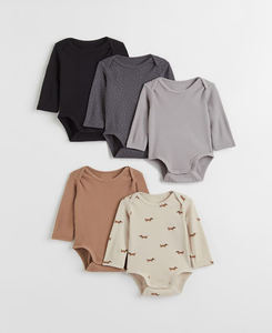 Elegante patrón sólido Infantil y Bebé monos último diseño de ropa de algodón informal llegada caliente - Product Image 2