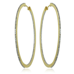 Boucles d'oreilles en forme de diamant naturel 14k, blanc, or jaune, fait à la main, vente en gros, nouvelle collection - Product Image 1