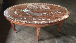 Mesa de incrustación de hueso, empresa de producción, india - Product Image 3