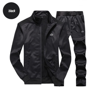 Sweat-shirt à capuche de sport pour hommes, ensemble de 2 pièces de haute qualité, sweat-shirt d'hiver, teinte unie, avec fermeture éclair, vêtements de sport, Jogging, collection 2020 - Product Image 4