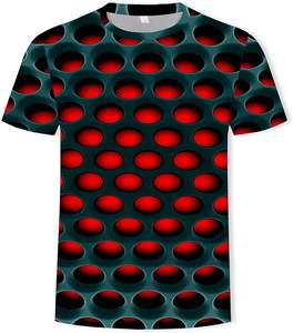 OEM nueva moda hombres casual de manga corta camisetas de algodón a rayas con el último diseño de transferencia de calor de impresión del logotipo y con estilo - Product Image 5