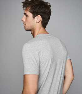 Venta al por mayor de camiseta personalizada 100% algodón cuello redondo para los hombres de gran tamaño y peso pesado con la posición del logotipo frontal - Product Image 4