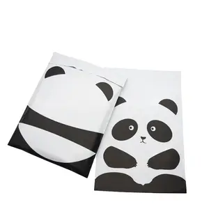 Custom logo panda environmental protection self-adhesive waterproof sealing postal mailer shipping courier bag