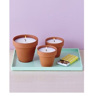 Terre cuite Bougie tasses - Product Image 1