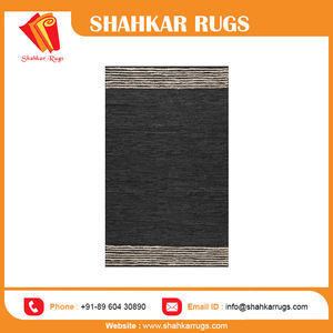 100% ปอกระเจาป่านงานแฮนด์เมดสีเทาผ้ากำมะหยี่ทำด้วยมือจากธรรมชาติมีความสูงรูปแบบเชฟรอน - Product Image 2