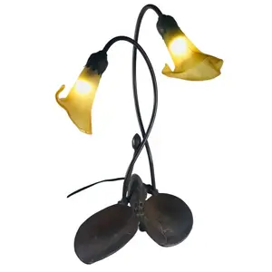 Conception de fleur LED Equipements de La Maison Lampes de Table En Verre