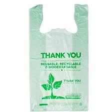 Chaleco impreso de supermercado maneja LDPE/HDPE Shopping SAC Plastique P-life biodegradable - Product Image 2