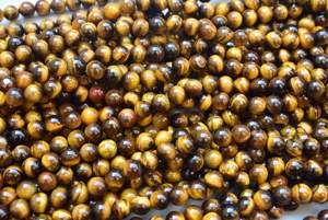 ราคาขายส่งพลอยธรรมชาติหลวมลูกปัดรอบลูกปัด8มิลลิเมตรสีน้ำตาลเสือตาหินลูกปัดสำหรับการทำเครื่องประดับ - Product Image 3