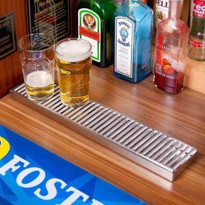 Wholesale India Stainless Steel Bar Beer Drip Tray with <b>Glass</b> <b>Rinser</b> Eco-Friendly for Certified - Product Image 3
