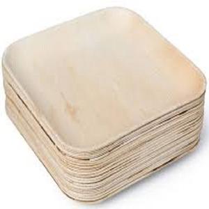 Platos de hoja de palma Areca desechables ecológicos, bambú orgánico natural con grabado de patrón de planta intrincado para fiestas - Product Image 1