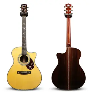 Gabriel Guitars Nhà Sản Xuất Limited Handmade Engelmann Gỗ Hồng Mộc Ấn Độ Tất Cả Gỗ Rắn Guitar Acoustic Để Bán