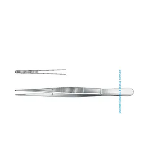 Standard Dressing Forceps no teeth delicate with inside pin 14cm Surgical Instruments Manufacture and Exporter