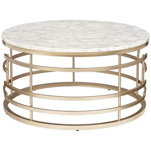 Mesa de centro redonda de mármol con diseño en espiral, patas de hierro suave, marco de Metal/cuerpo, decoración del hogar, muebles de Metal para sala de estar - Product Image 6