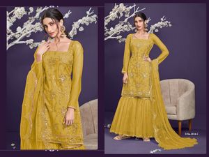 Vestido largo indio de algodón Anarkali para mujer, traje tradicional indio cosido a mano con traje dupatta, venta en línea, 2022, India - Product Image 2