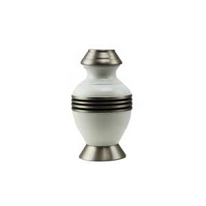 Tir bleu en relief avec adent en argent, crème secret Urn - Product Image 5