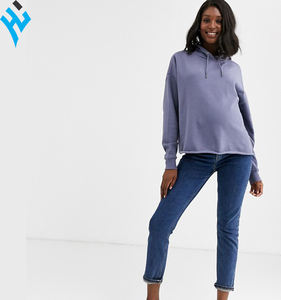 Custom 100%Cotton Hot Sale <b>Light</b> Purple Hoodie Soft Fabric Women Hoodie Customized Packing For Women Hoodie - Product Image 2