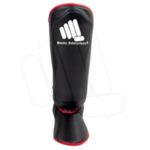 De calidad superior shin y empeine guardia de cuero genuino Kick Boxeo muay thai shin guardia - Product Image 6