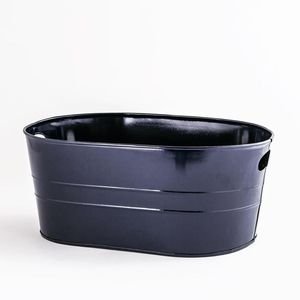 Macetas galvanizadas de Metal en forma de cubo, decoración de jardín con diseño antiguo - Product Image 2