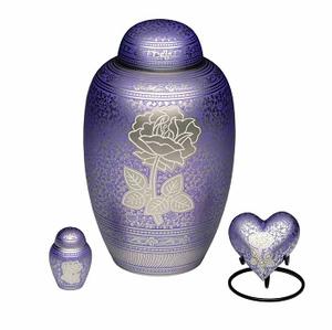 Gran Venta de urna de cremación con acabado de peltre de metal con base de recuerdo funerario urnas para cenizas humanas hechas por la India - Product Image 4