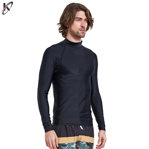 Maillot de bain Compression à manches longues pour homme, couleur unie, Rash Guard à bon prix - Product Image 2