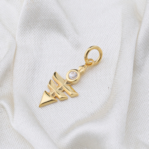 Dije Colgante con Forma Geométrica Triangular Única, Joyería Turca Hecha a Mano al por Mayor, Plata de Ley 925 - Product Image 4