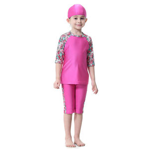 Traje de baño de cubierta completa para niños y niñas, moda transpirable, musulmán, 2021 - Product Image 5