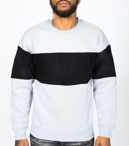 Logo personnalisé hiver hommes ras du cou à manches longues pull sweatshirt-tissu polaire écologique - Product Image 2