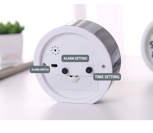 Mini alarma de escritorio con mecanismo de manos, reloj de mesa clásico promocional, mesa de regalo, T104C - Product Image 6