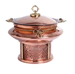 แฮนด์เมดต่ําขั้นต่ําทองแดงอุ่นอาหาร Chaffing จานมีจําหน่ายในขนาดต่างๆผู้ผลิตผู้ค้าส่ง - Product Image 1