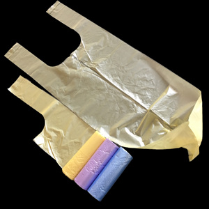 Bolsa de plástico para camisetas de uso industrial de alta calidad en rollo con escudete lateral Fábrica ofrecida para la industria alimentaria - Product Image 2