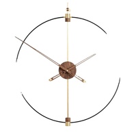 Horloge murale moderne élégante en fer, de haute qualité, pour salon, décoration Simple
