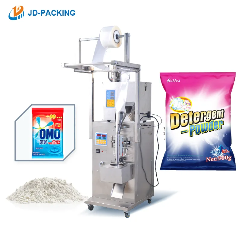 Automatique petits sachets blanchiment détergent à lessive omo poudre à laver savon emballage remplissage et machine à emballer