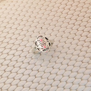 Bagues en argent sterling 925 tendance, minimalistes, faites à la main, avec motif floral, pour femme, cadeau - Product Image 2