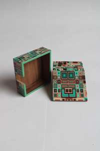 Ensemble de sous-verres de forme carrée imprimée en MDF de haute qualité avec support maison et ustensiles de cuisine ustensiles de cuisine de fête d'anniversaire personnalisés utilisés - Product Image 3