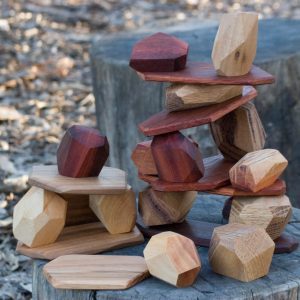 Pierres d'équilibrage en bois Tumi Ishi, en bois, empilées, éducatif, [] - Product Image 6