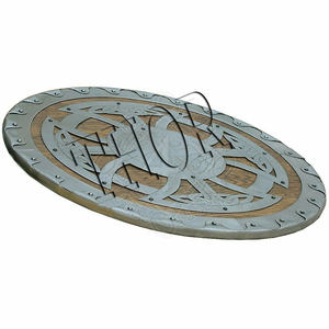 ยุคกลาง Larp นักรบไม้และเหล็กไวกิ้งรอบ Shield เกราะ Templar Shield - Product Image 5