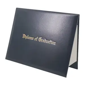 Certificate Cover Imprinted "Diploma Of Graduation" Faux-leather Diploma Holder