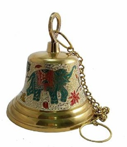 Campana de latón colorida de diseño personalizado, alta calidad, fabricante indio - Product Image 1