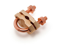 Pièces de terminaison AWG en alliage de cuivre MS pour éclairage et mise à la terre, et accessoires de fixation de piquet de terre à boulon en U, personnalisés pour PCB OEM