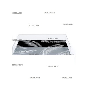 Plateau de service à thé et à café de taille personnalisée meilleure qualité avec un nouveau design plateau de service alimentaire en acrylique le plus vendu - Product Image 1
