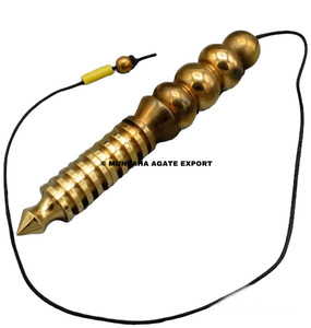 Péndulo de Radiestesia de Piedras Preciosas Pulido, Venta al por Mayor, Curación Reiki, Péndulos Portátiles de Primera Calidad en Venta - Product Image 1