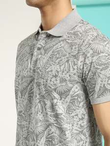 เสื้อโปโลลายทางสำหรับผู้ชายเสื้อถักแขนสั้นพิมพ์ลายขนาดพลัสไซส์ผลิตตามสั่ง - Product Image 2