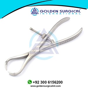 Patella Bone Holding Forceps 9.5" 2X2 PRONGS with Speed Lock Best Quality Reposition Reduction Orthopedic Instruments - Product Image 5