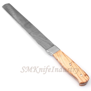 Serrated Bread <b>Knife</b> with Upgraded 1095N Steel Razor <b>Sharp</b> Wavy Edge Width - Bread Cutter Ideal for Slicing Homemade (smk1653) - Product Image 5