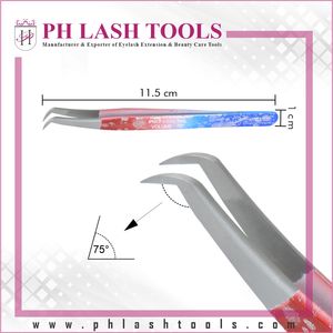 แหนบต่อขนตาสเตนเลสเยอรมัน (ปลายแคบ),แหนบที่ออกแบบมาสำหรับขนตารุ่นใหม่ - Product Image 5