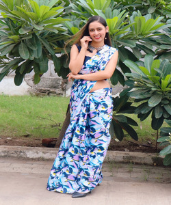 Banarasi soie Jacquard Saree avec chemisier femmes portent des dames fête Festival tenue quotidienne doux coton soie Sari en gros bas prix ApparelGarment - Product Image 2