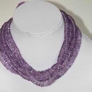 6mm 8mm 10mm Pierre d'améthyste rose naturelle Soucoupe lisse Perles de pierres précieuses Strand du fabricant au meilleur prix de gros régulier - Product Image 3