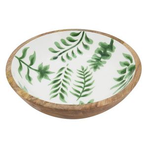 Handmade <b>Kitchen</b> <b>Decorative</b> Round Wooden Enamel Salad Fruit Serving Bowls High Quality Resin Bowls - Product Image 1