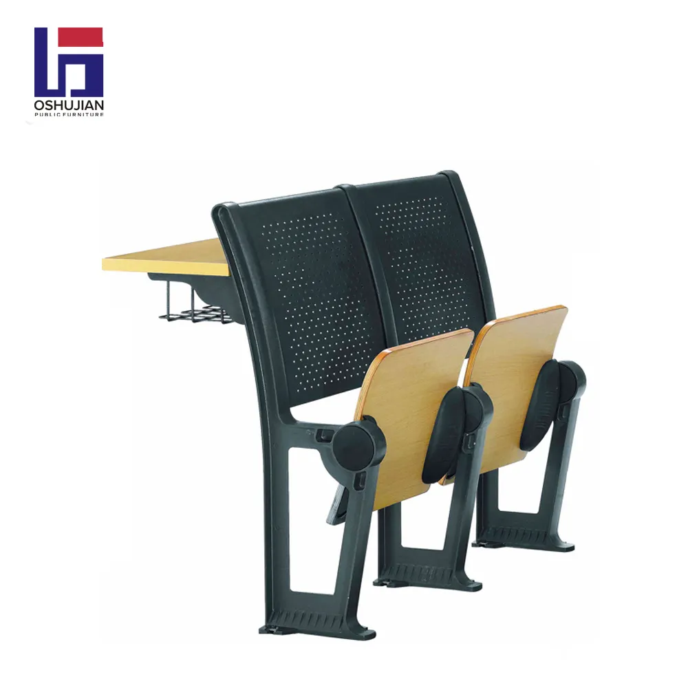 Foshan लकड़ी डबल सीटर स्कूल छात्र कुर्सी और डेस्क SJ3081/SJ3082F/SJ3083F